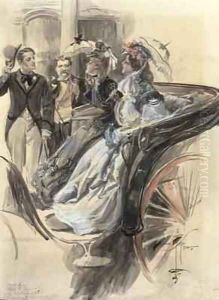 Carriage Ride by Harrison Fisher