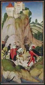 Scene from the Legend of St Leopold by Rueland the Younger Frueauf