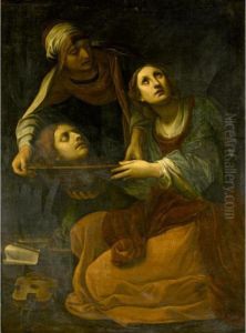 Saint Cecilia With The Head Of Saint Valerius by Alessandro Tiarini