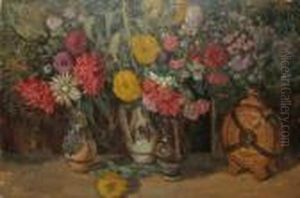 Vase Cu Flori by Erno Tibor
