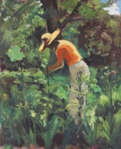 In The Garden by Erno Tibor