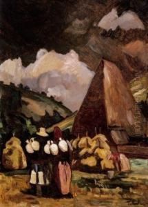 Nagybanya Landscape by Erno Tibor