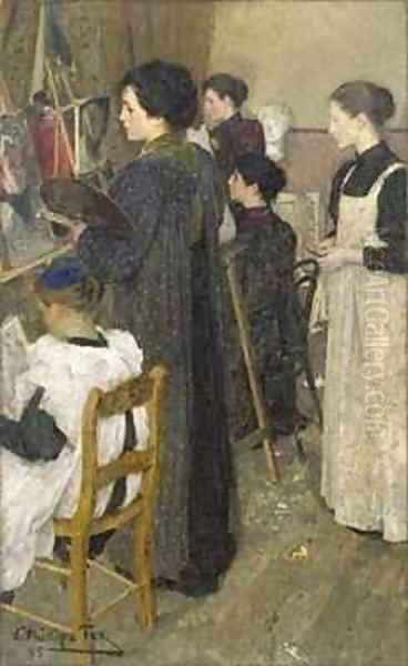 Art Students by Emanuel Phillips Fox