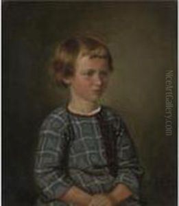 Portrait Of A Young Girl by Adolphe Tidemand
