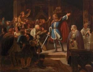 Gustaf Wasa Taler Til Dalfolket I Mora Kirke