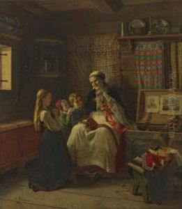Bestemors Brudekrone by Adolphe Tidemand