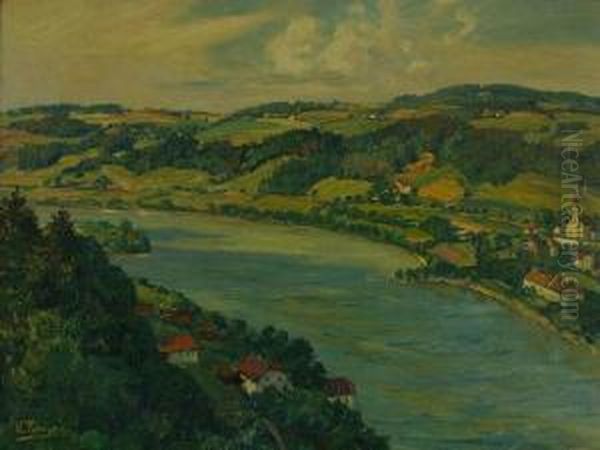 Tiedjen, Willy. Hamburg - Munchen. Landschaft An Derlahn - view 1