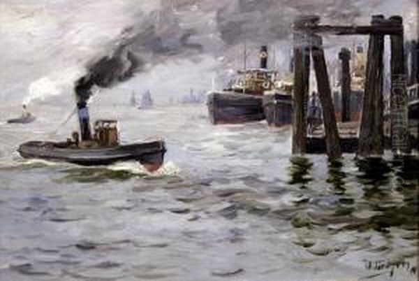 Hamburger Hafen by Willy Tiedjen