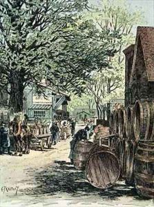 Warehouses of wine at Bercy in Paris