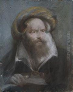 Retrato De Oriental Con Libro by Lorenzo Tiepolo