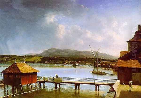 The Old Port of Geneva 1785 - view 1