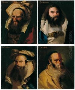 Teste Di Filosofi (quattro Pendants): Socrate, Aristotele,
Demostene E Epanimonda by Lorenzo Tiepolo
