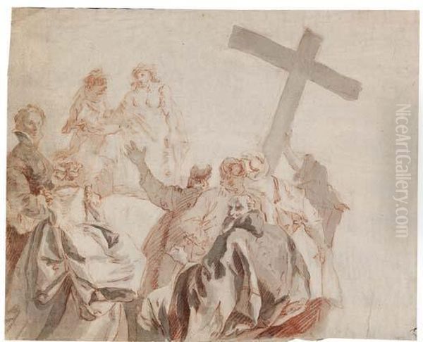 La Montee Au Calvaire, D'apres Giovanni Domenico Tiepolo - view 1
