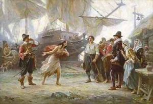 The Abduction of Pocahontas by Jean-Leon Gerome Ferris
