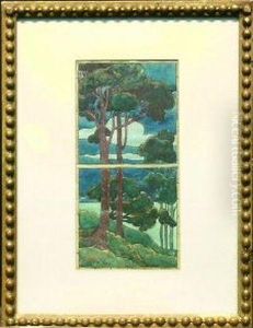 Study For A Stained Glass Window by Louis Comfort Tiffany