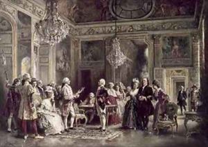 John Paul Jones and Benjamin Franklin at the Court of Louis XVI by Jean-Leon Gerome Ferris