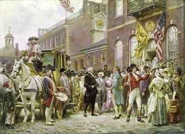 Washingtons Inauguration at Philadelphia in 1793 - view 1