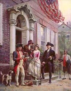 News from Mount Vernon in 1796 by Jean-Leon Gerome Ferris