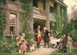 George Washington at Bartrams Garden by Jean-Leon Gerome Ferris