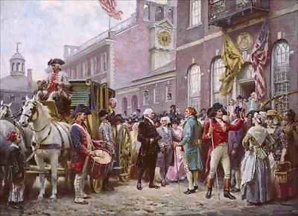 Washingtons Inauguration at Independence Hall - view 1