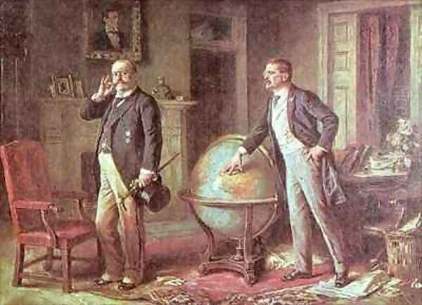 President Theodore Roosevelt of the United States of America and the German Kaiser Wilhelm II in the dispute over the German Blockade of Venezuela - view 1