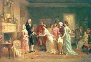 Washingtons Birthday by Jean-Leon Gerome Ferris