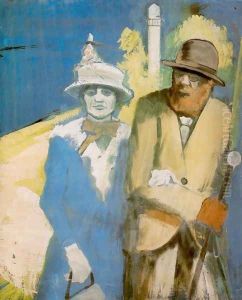 Fate Walking at the Water Tower 1934 by Istvan Farkas