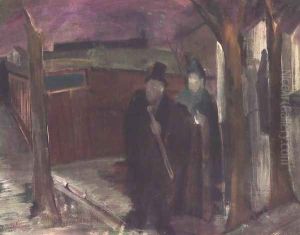 Dawn on the Outskirts of Town Morning 1931 by Istvan Farkas