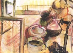 Still-life with Coffee-maker 1943 by Istvan Farkas