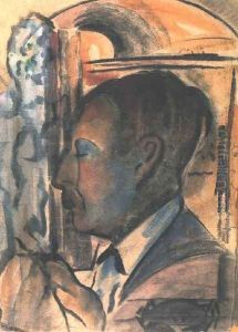 Self-portrait 1932 by Istvan Farkas