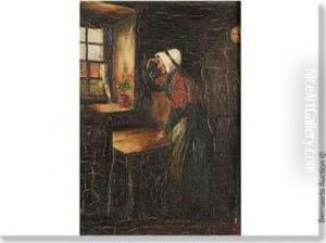 Femme Dans La Fenetre. by Henri Timmermans