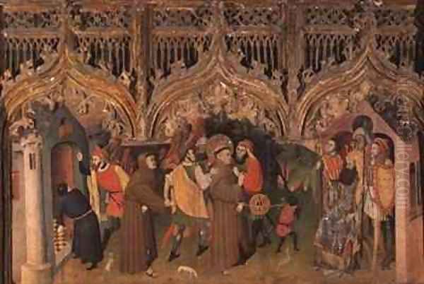Scene from the Life of St Francis from the Life of the Virgin and St Francis Altarpiece - view 1