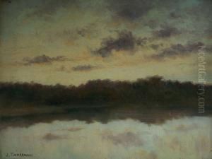 Lac Au Crepuscule by Louis Timmermans