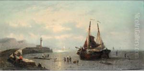 Trawler At Low Tide - view 1