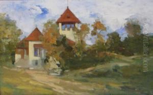 Landscape With Houses by Nicolae Tincu