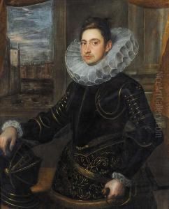 Ritratto Di Giovane Guerriero by Domenico Tintoretto