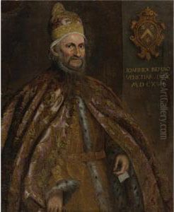 Portrait Of The Doge Giovanni Bembo by Domenico Tintoretto