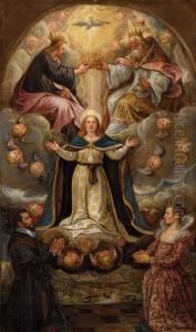 Assunzione E Incoronazione Della Vergine by Domenico Tintoretto