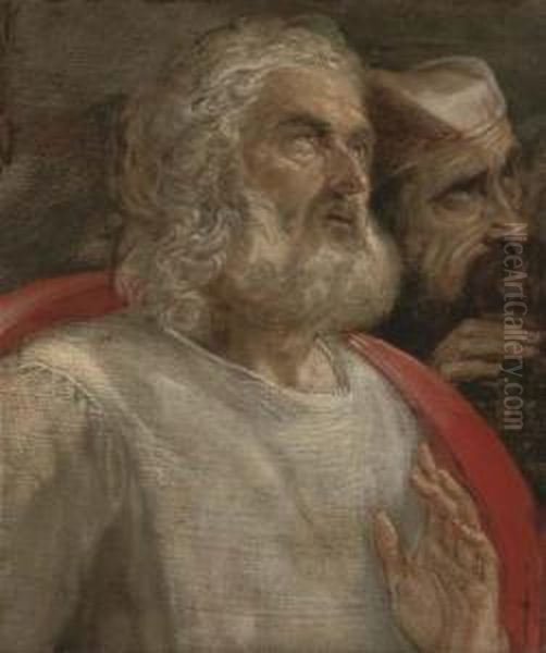 Two Men Looking Upward: A Fragment - view 1