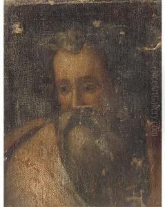 A Male Saint by Domenico Tintoretto