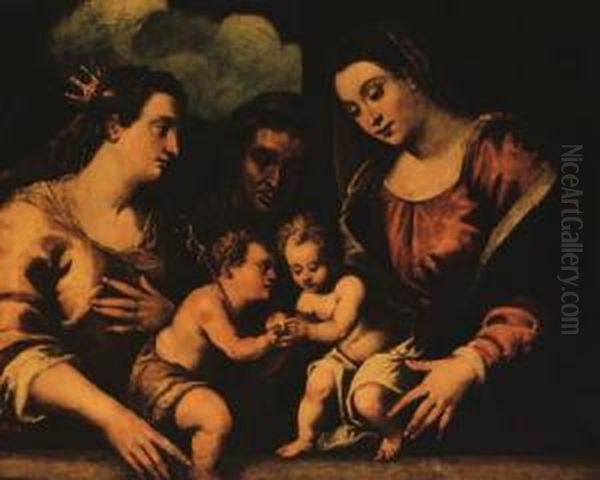The Madonna And Child With The 
Infant Saint John The Baptist, Saintelizabeth And Saint Catherine Of 
Alexandria - view 1