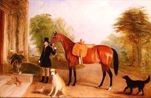 A Groom with a Horse by John Snr Ferneley
