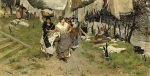Laundry Day by Cesare Tiratelli