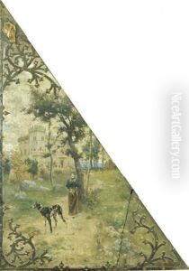 A Passeggio Con Il Cane by Cesare Tiratelli