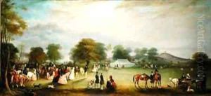 Archery Meeting in Bradgate Park Leicestershire by John Snr Ferneley