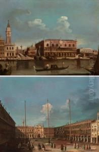 Veduta Della Piazzetta Dal Bacino Di San Marco