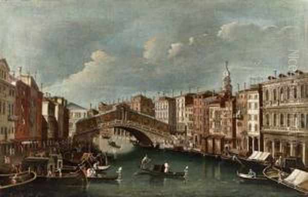 Veduta Del Ponte Di Rialto Con Le Rive Del Ferro E Del Vin - view 1