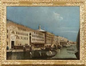 Veduta Del Molo Con I Granai Di Terra Nova by Francesco Tironi