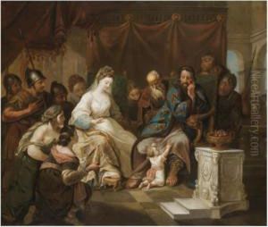 Moses' Trial By Fire by Johann Anton Tischbein