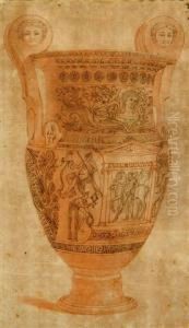 A Vase Belonging To Sir William Hamilton by Johann Anton Tischbein